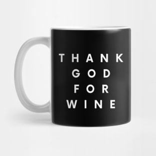 Thank God For Wine - Funny Mug